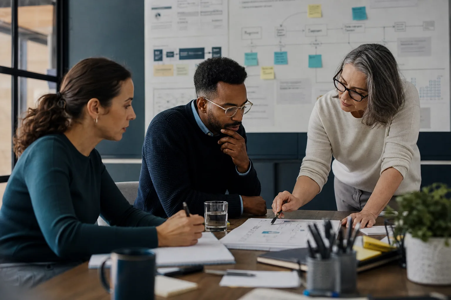Salesforce team redesigning a customer handoff across sales and service