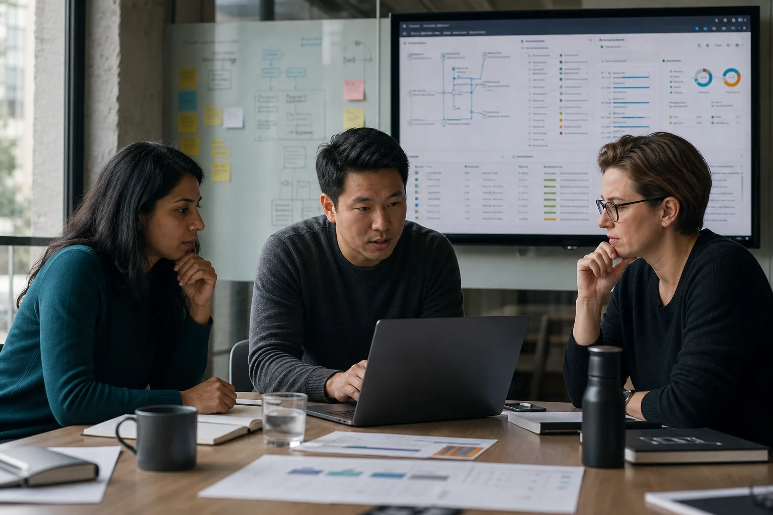 Snowflake team reviewing governed data access, lineage and workload use